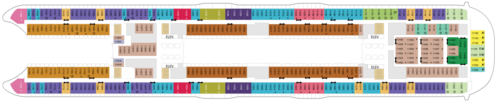 Deck 11 plan